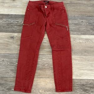 White House Black Market Skinny Crop Pants with Zipper Pockets, Size 2 Petite